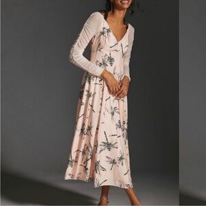 Anthropologie Dragonfly Maxi Dress NWOT 6